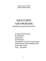 GIÁO án lý THUYẾT và đề CƯƠNG bài GIẢNG