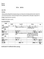 Đề kiểm tra theo chuẩn tiết 60