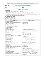 Tuần 30 - Lóp 4 -Chuẩn KTKN