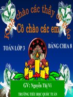 Toán bảng chia 8