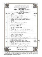 Tuần 29- Lớp 2(Thanh)