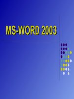 Chức năng trộn thư trong word 2003