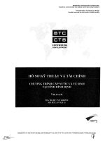 hồ sơ kỹ thuât và tài chính chương trình cấp nước và vệ sinh tại tỉnh bình định