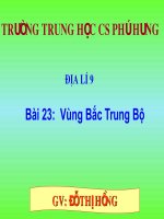 ĐỊA LÍ 9_BÀI 23_VÙNG BẮC TRUNG BỘ