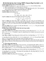 Đề thi thử ĐH lần 2 Chuyên Hưng Yên