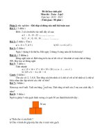 Đề + Đáp án HSG toán lớp 3