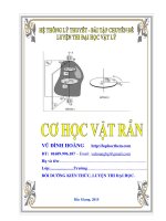 HỆ THỐNG LÝ THUYẾT BÀI TẬP CHUYÊN ĐỀ LUYỆN THI ĐẠI HỌC MÔN VẬT LÝ