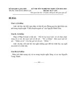 đề thi thử tốt nghiệp lần 1