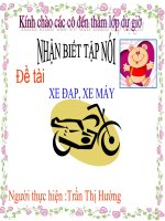giáo án xe máy, xe đạp pp
