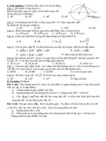 ĐỀ KIỂM TRA HÌNH HỌC 9 CHƯƠNG III