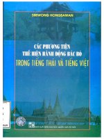 các phương tiện thể hiện hành động bác bỏ trong tiếng thái và tiếng việt tap 2