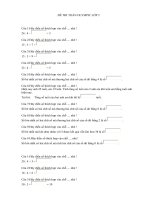 Đề Toán OLYMPIC Lop 2