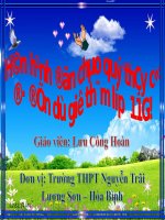 Đạo hàm của hàm số lượng giác tiết 1