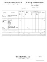 bai kiem tra Anh 7 bai so 4 co ma tran cuc hot