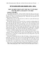 Một số biện pháp giúp trẻ Mẫu giáo 5 tuổi học tốt bộ môn Văn học