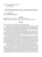 Bài Thu Hoạch Huấn Luyện Tự Vệ THPT Mai Anh Tuấn 2013