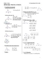 TRỌNG TÂM HÌNH HỌC KHÔNG GIAN