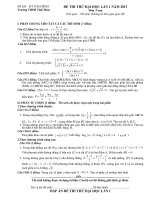 Đề thi thử ĐH lần 1-THPT Thái Phúc