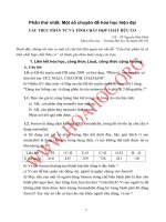 Tài liệu hóa bồi dưỡng giáo viên trường chuyên