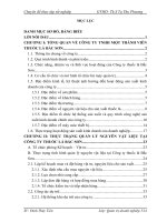 Chuyên đề thực tập tốt nghiệp: Hoàn thiện công tác quản lý nguyên vật liệu ở Công ty thuốc lá Bắc Sơn