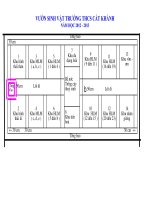 SƠ ĐỒ VƯỜN SINH VẬT THCS CÁT KHÁNH