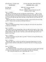 Đề thi học sinh giỏi môn gdcd tĩnh thanh hóa