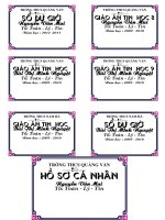 Mau nhan ho so ca nhan