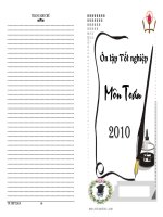 Tài liệu ôn thi tốt nghiệp môn toán