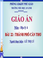 Bài 22 Thành Phố Cần THơ