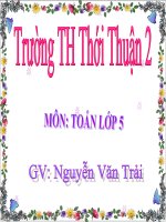 Toán tiết 130: Vận tốc