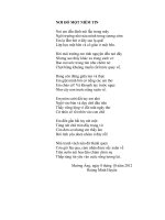 Tác phẩm tham dự Hội thi sáng tác thơ chào mừng 30 năm ngày nhà giáo Việt Nam cấp huyện