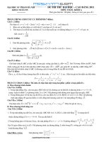 4 đề Toán thi thử đại học (có đáp án)