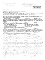 ĐỀ THI THỬ ĐẠI HỌC 2013 LAN 3