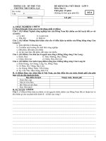 Đề kiểm tra 1 tiết Địa lí 9 - HK2 2012 - 2013