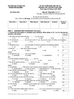 đề&đáp án tuyển sinh lớp 10 tp hcm