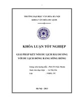 Giải pháp kết nối du lịch hải dương với du lịch đồng bằng sông hồng