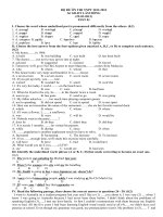 Bộ Đề Ôn Thi TNPT Sở GD-ĐT Lâm Đồng