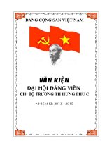 văn kiên đại hội chi bộ 2013-2015