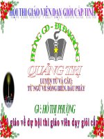 TU NGU VE SONG BIEN. DAU PHAY