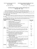 Kế hoạc học kì I 2012-2013