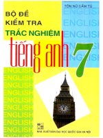 bộ đề kiểm tra trắc nghiệm tiếng anh 7
