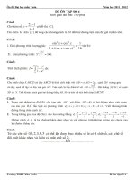 De thi thu DH so 4 chon loc co dap an mon Toan