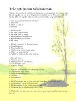 Trắc nghiệm tìm hiểu bản thân