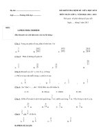 Đề thi giữa kỳ II năm 2013