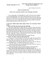 SƠ KẾT CÔNG TÁC GIÁO DỤC PHÁP LUẬT TRONG NHÀ TRƯỜNG