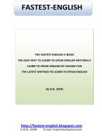 Cách học nhanh tiếng Anh