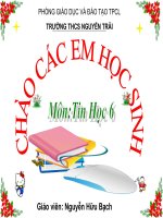 bai 21 TRÌNH BÀY CÔ ĐỌNG BẰNG BẢNG