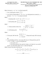 de dap an thi chat luong cao lop 10 luongtai2