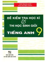 đề kiểm tra học kì & thi học sinh giỏi tiếng anh 9 của một số tỉnh thành trên toàn quốc