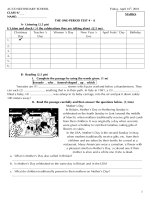 TEST 4. 2 +MA TRẬN + Đ ÁN